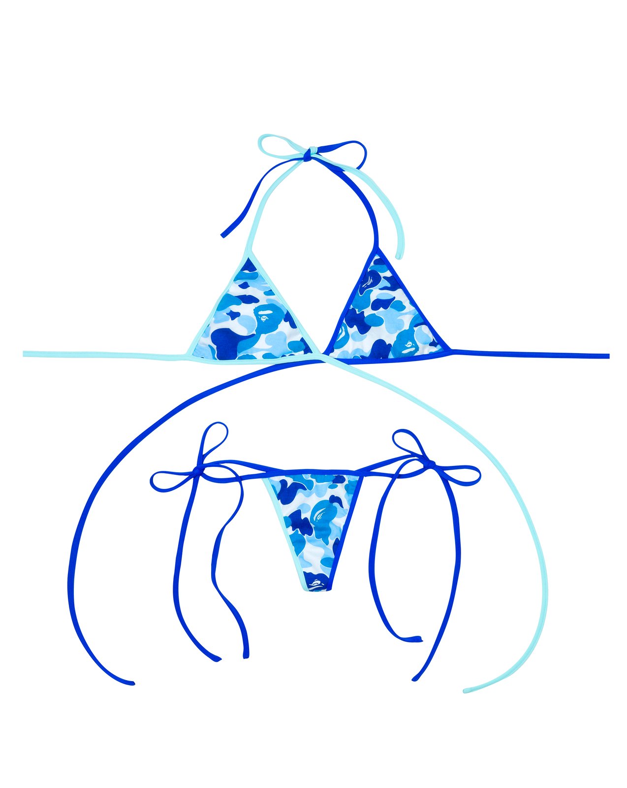 Blue Camo Bape Bikini likeadrugg